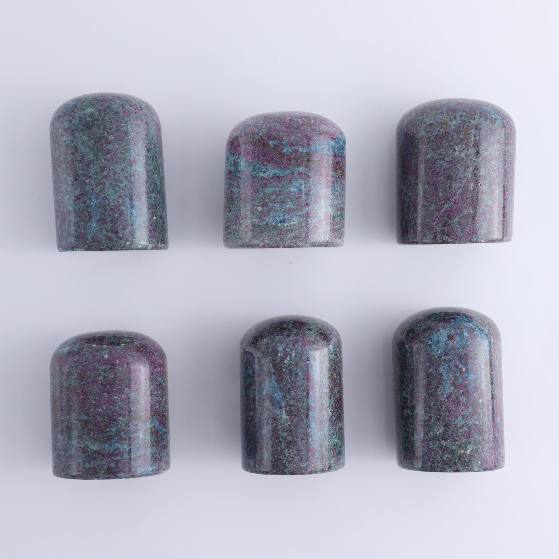 Ruby Zoisite Set of 6 - Expert Wholesale and Supplier of Wholesale Crystals & Bulk Gemstones, ["Freeforms","India","Ruby Zoisite"]