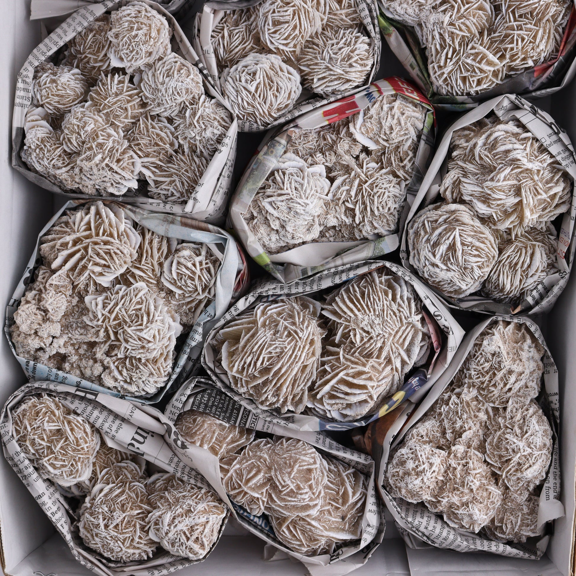 Desert Rose Set of 13 - Expert Wholesale and Supplier of Wholesale Crystals & Bulk Gemstones, ["Desert Rose","Freeforms","Morocco"]