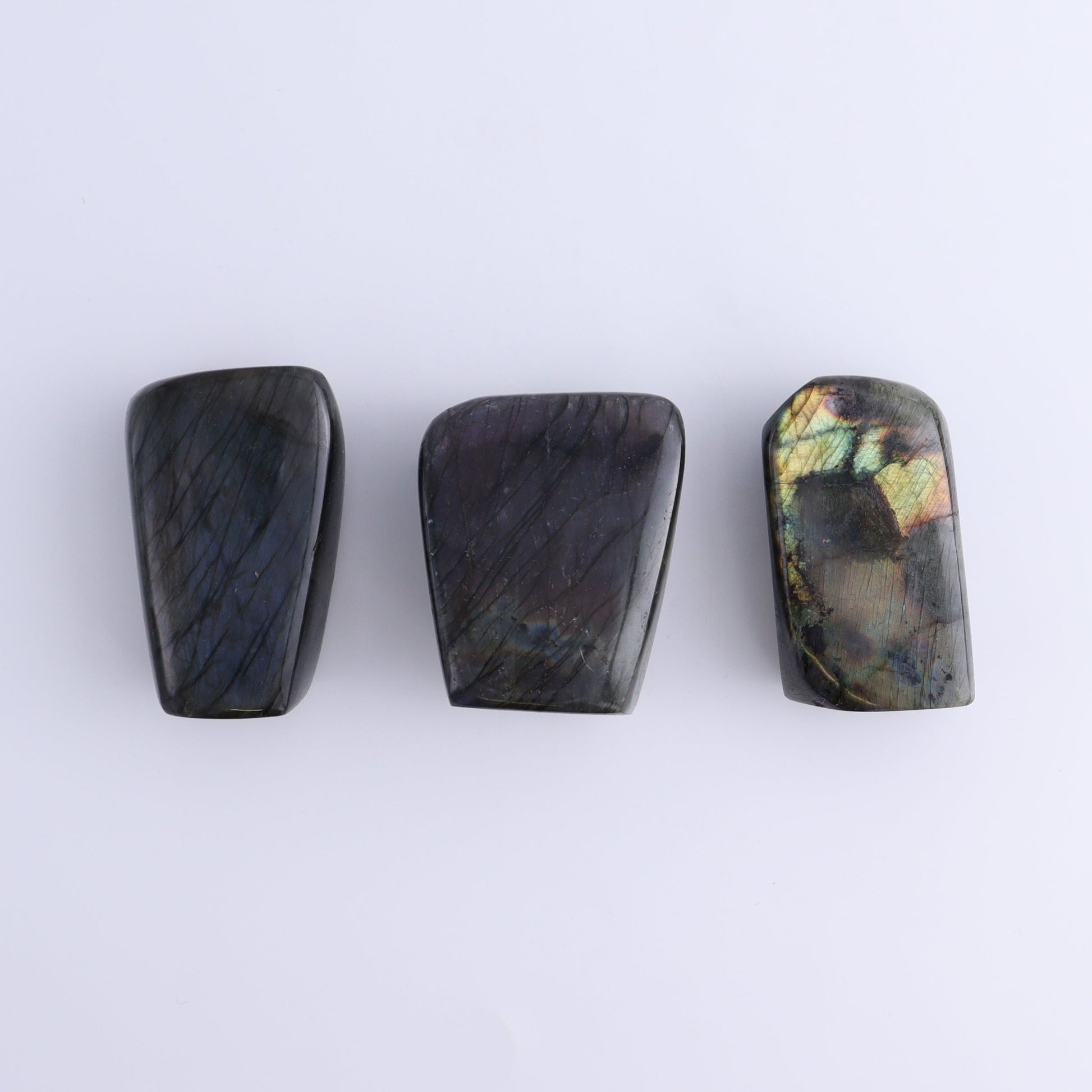 Labradorite Freeform Set of 17 - Expert Wholesale and Supplier of Wholesale Crystals & Bulk Gemstones, ["Freeforms","Labradorite","Madagascar"]