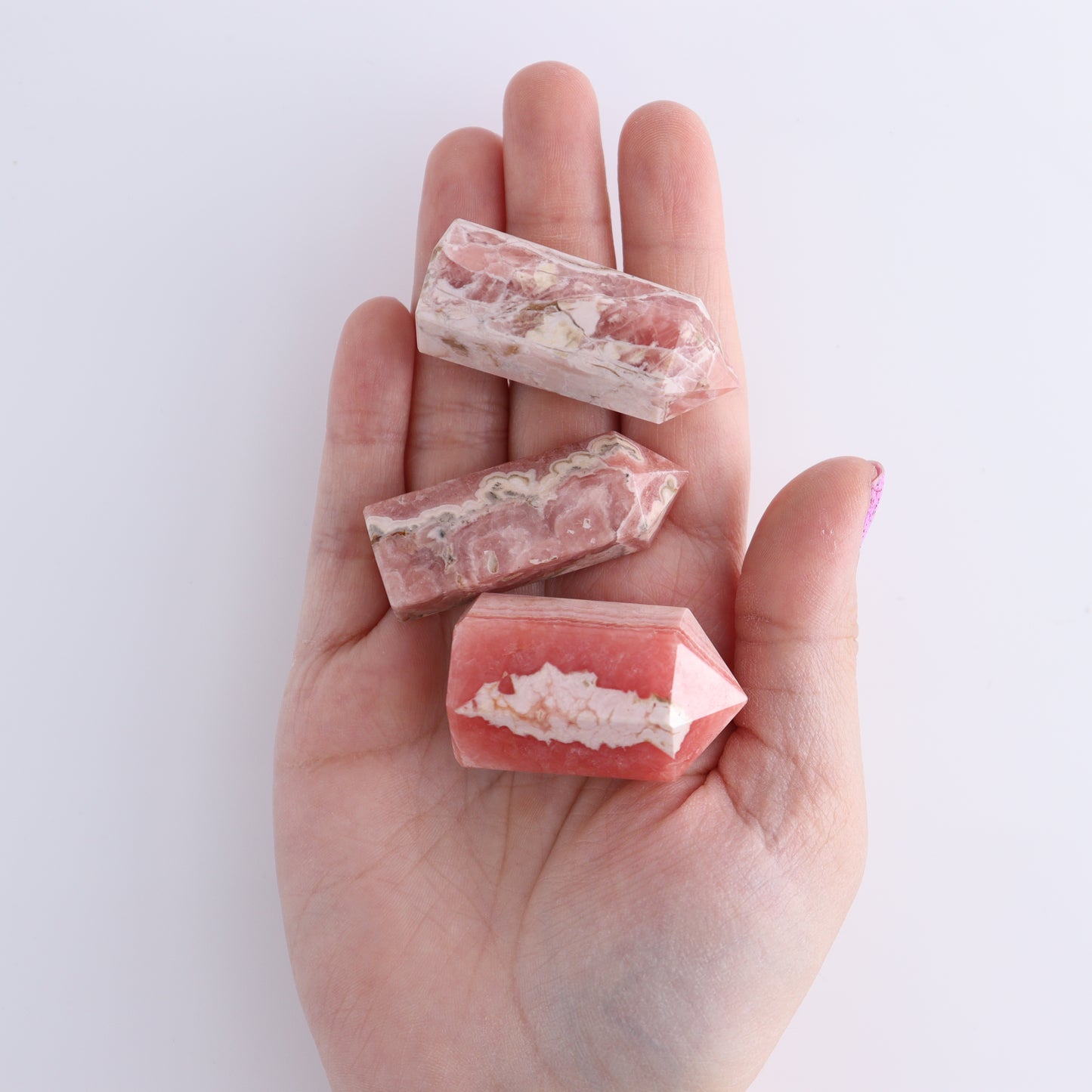 Rhodochrosite Towers Set of 5 - Expert Wholesale and Supplier of Wholesale Crystals & Bulk Gemstones, ["Argentina","Rhodochrosite","Towers"]