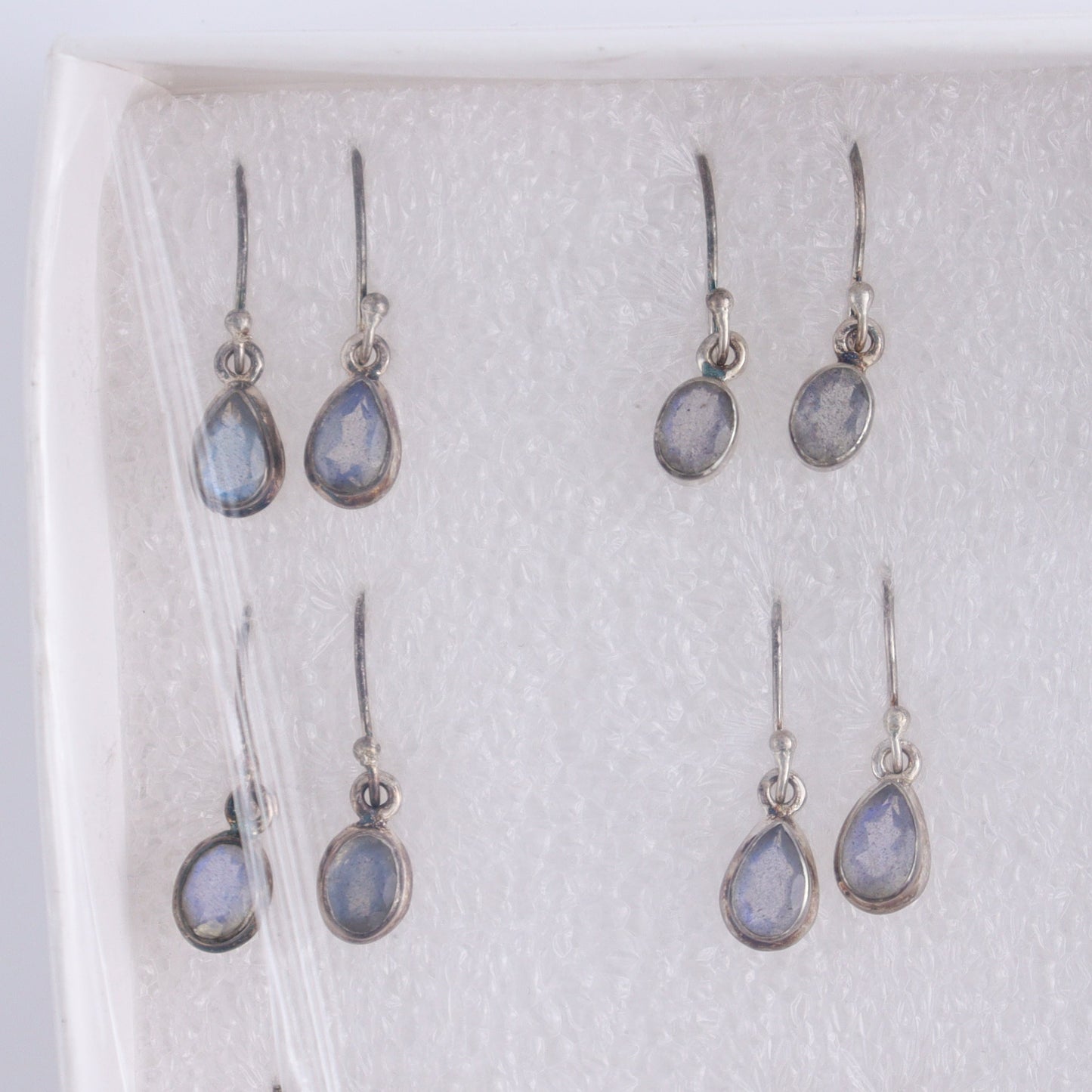 Labradorite Earrings Pairs of 9 - Expert Wholesale and Supplier of Wholesale Crystals & Bulk Gemstones, ["close_50","earrings","India","Labradorite","sterling silver"]