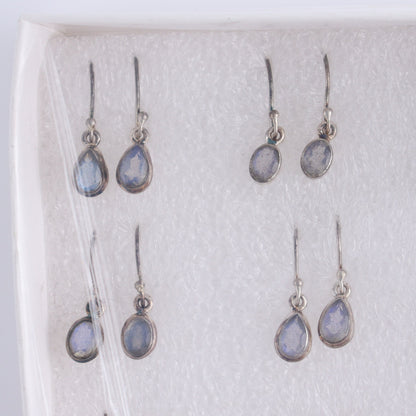 Labradorite Earrings Pairs of 9 - Expert Wholesale and Supplier of Wholesale Crystals & Bulk Gemstones, ["close_50","earrings","India","Labradorite","sterling silver"]