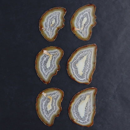 Iris Agate Slices Set of 6 - Expert Wholesale and Supplier of Wholesale Crystals & Bulk Gemstones, ["Agate","Iris Agate","Slices and Slabs"]