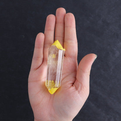 Quartz Faceted Double Points Set of 6