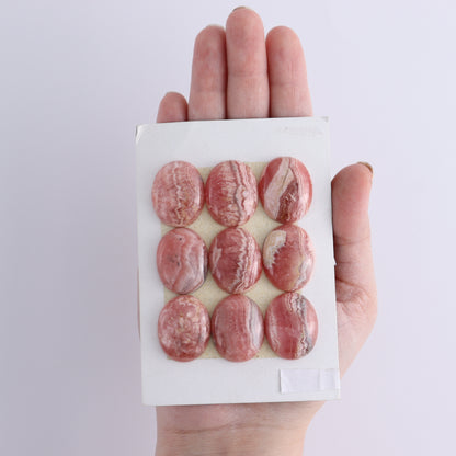 Rhodochrosite Cabs Set of 9 - Expert Wholesale and Supplier of Wholesale Crystals & Bulk Gemstones, ["Cabs","close_50","Rhodochrosite"]