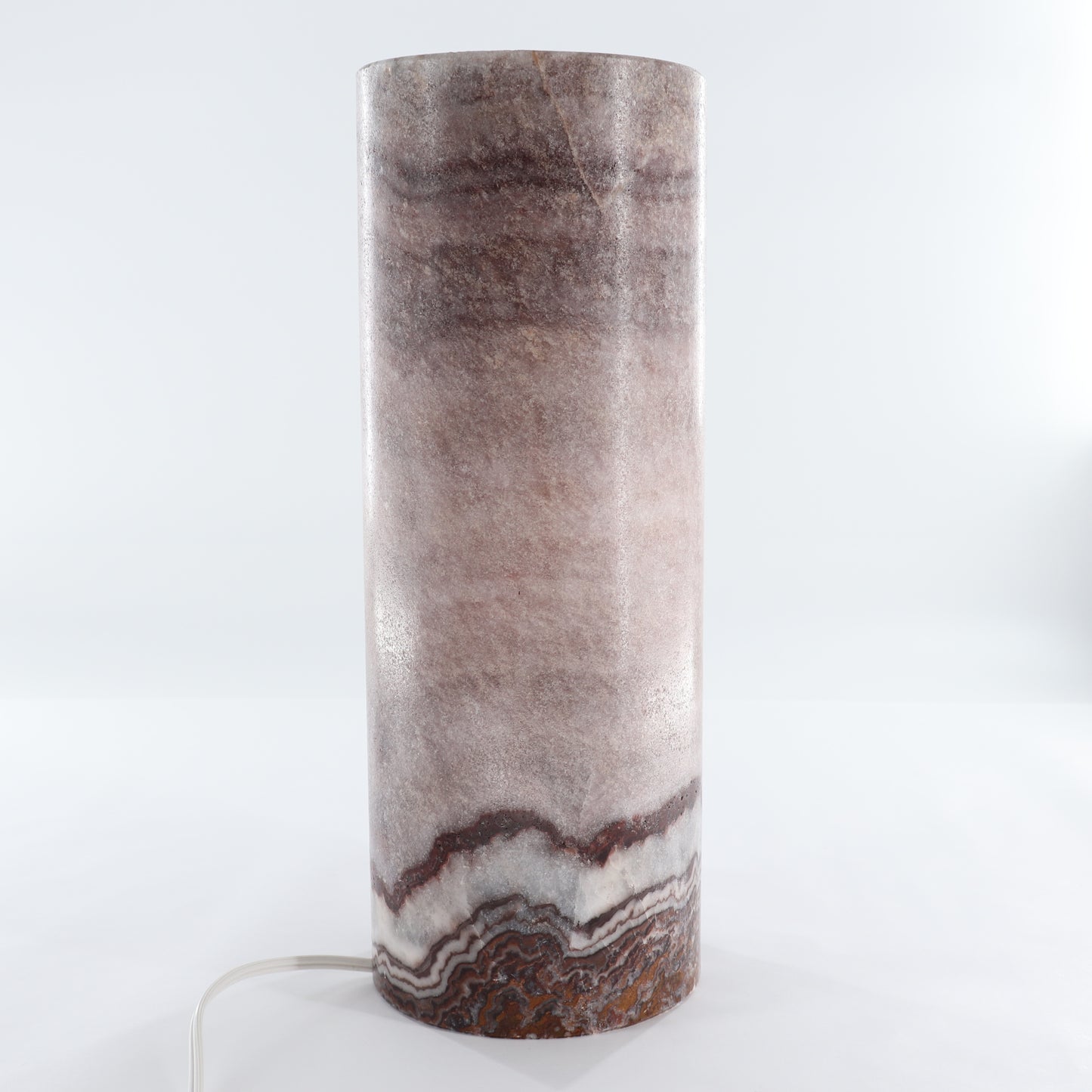One Wide Purple Mexican Onyx/Calcite Lamp Blind