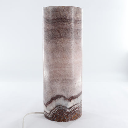 One Wide Purple Mexican Onyx/Calcite Lamp Blind