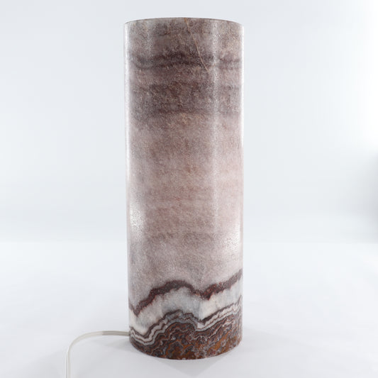 One Wide Purple Mexican Onyx/Calcite Lamp Blind - Expert Wholesale and Supplier of Wholesale Crystals & Bulk Gemstones, ["Lamps","Mexico","onyx"]