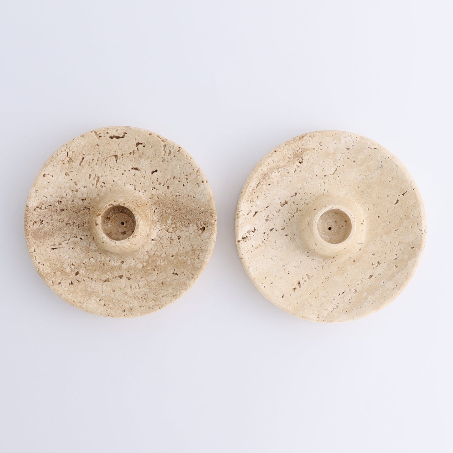 One Travertine Palo Santo/Incense/Candle Holder - Expert Wholesale and Supplier of Wholesale Crystals & Bulk Gemstones, ["Candle Holder","Catalog Onyx","Incense holders","Mexico","Palo Santo Holder","Travertine"]