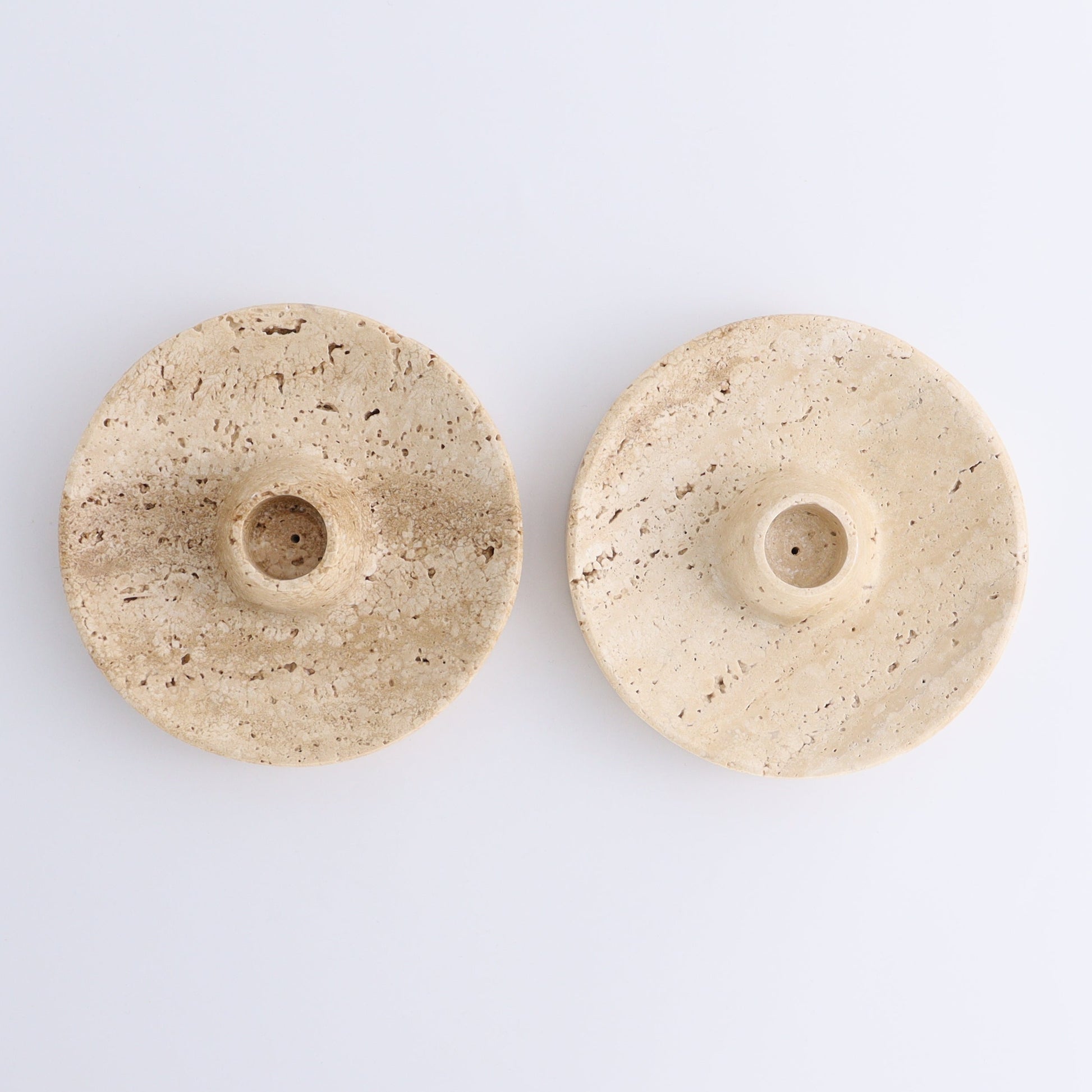 One Travertine Palo Santo/Incense/Candle Holder - Expert Wholesale and Supplier of Wholesale Crystals & Bulk Gemstones, ["Candle Holder","Catalog Onyx","Incense holders","Mexico","Palo Santo Holder","Travertine"]