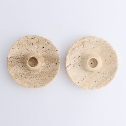 One Travertine Palo Santo/Incense/Candle Holder - Expert Wholesale and Supplier of Wholesale Crystals & Bulk Gemstones, ["Candle Holder","Catalog Onyx","Incense holders","Mexico","Palo Santo Holder","Travertine"]