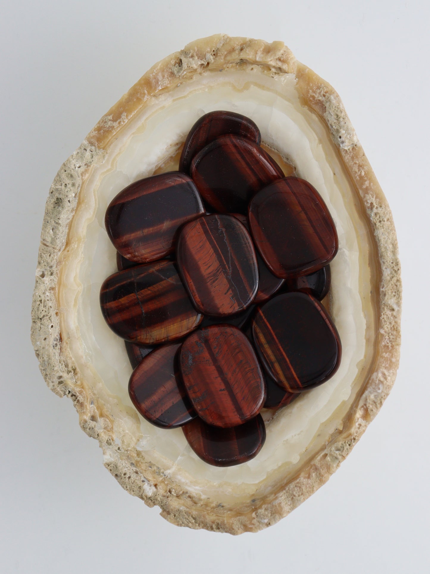 1/2kg Red Tiger Eye Smooth Stones - Expert Supplier of Wholesale Crystals & Bulk Gemstones