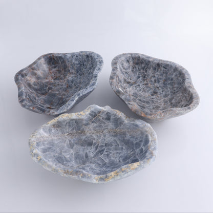 Blue Calcite Bowls Set of 3 - Expert Wholesale and Supplier of Wholesale Crystals & Bulk Gemstones, ["Blue Calcite","bowl","Bowls","Calcite","Mexico"]
