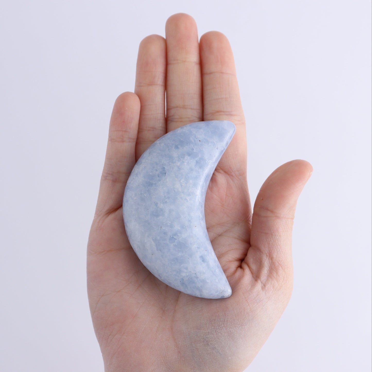 Blue Calcite Moons Set of 12 - Expert Wholesale and Supplier of Wholesale Crystals & Bulk Gemstones, ["Blue Calcite","Calcite","moons"]