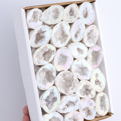 One Aura Quartz Geodes Flat Blind