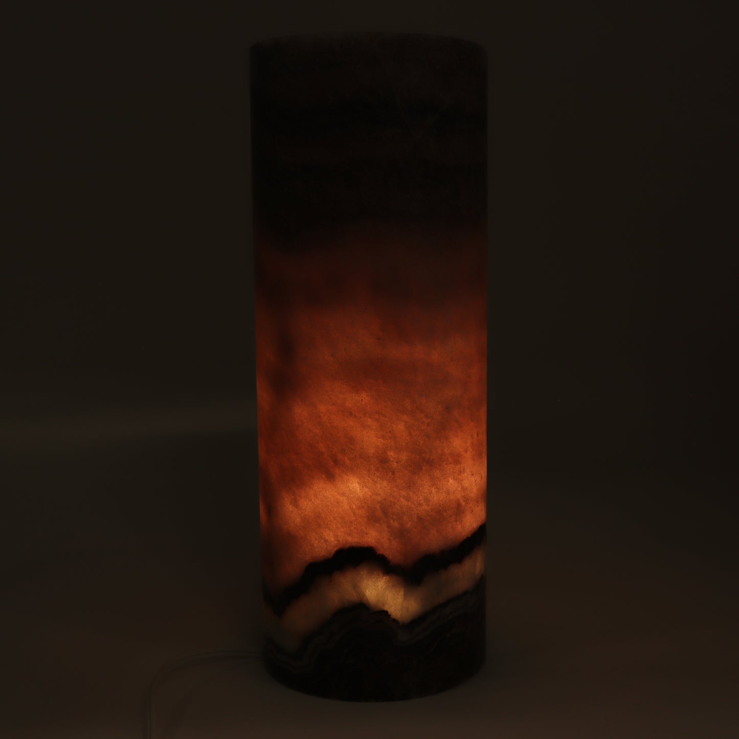 One Wide Purple Mexican Onyx/Calcite Lamp Blind