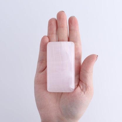 Pink Mangano Calcite Rectangles Set of 12