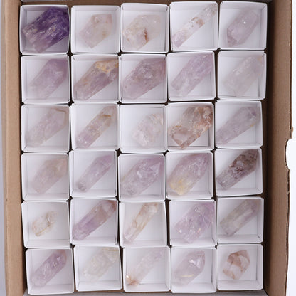 Powellite Amethyst UV Reactive Towers Set of 30 - Expert Wholesale and Supplier of Wholesale Crystals & Bulk Gemstones, ["Amethyst","Powellite"]