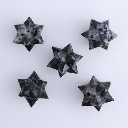 Indigo Gabbro Stars Set of 19 & 1 Cut Base Star