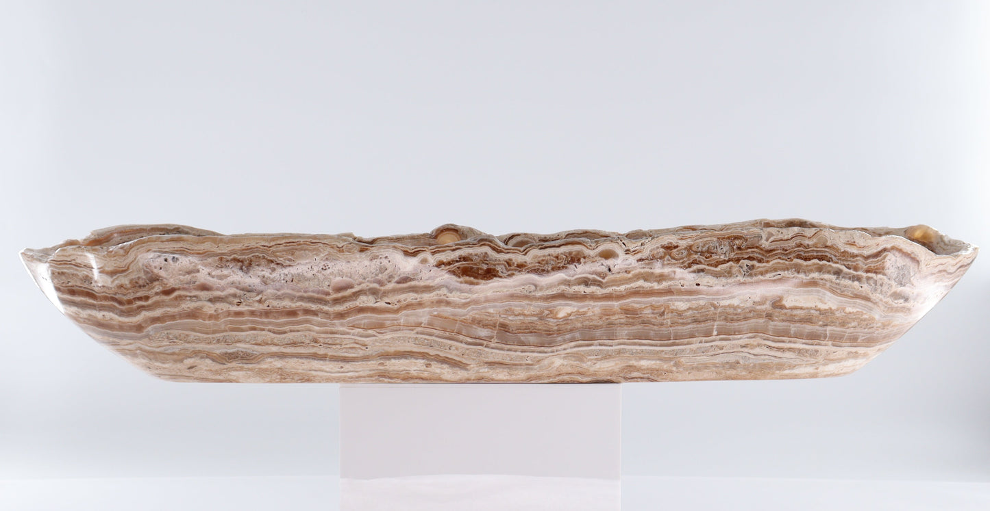 Onyx Canoe Bowl - Expert Wholesale and Supplier of Wholesale Crystals & Bulk Gemstones, ["Bowls","canoe","Mexico","onyx"]