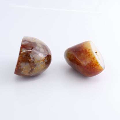 Carnelian Geodes Set of 2 - Expert Wholesale and Supplier of Wholesale Crystals & Bulk Gemstones, ["carnelian","Geodes","Madagascar"]