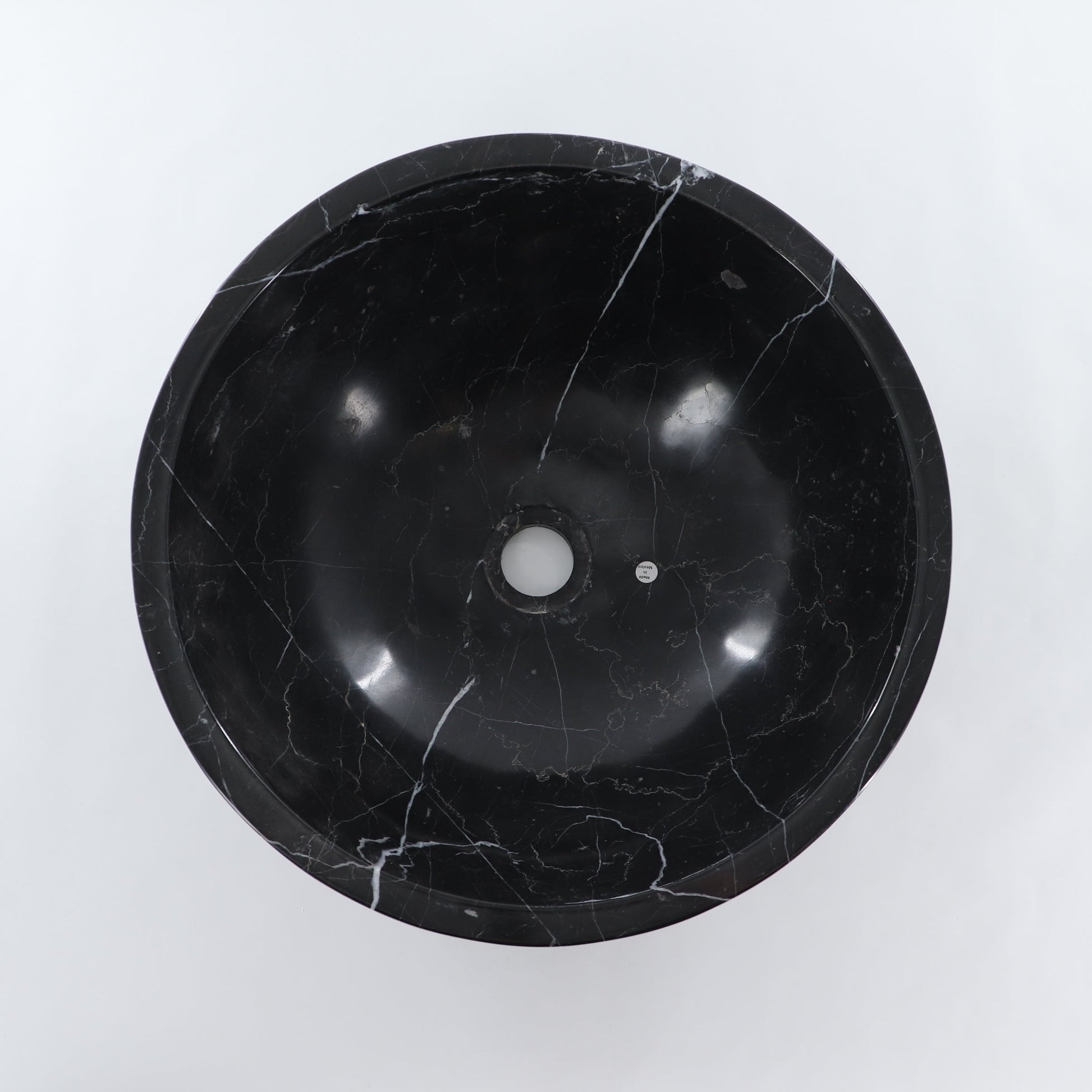 Mexican Black Marble Round Sink Bowl - Expert Wholesale and Supplier of Wholesale Crystals & Bulk Gemstones, ["Black Marble","Bowls","Marble","Mexico"]