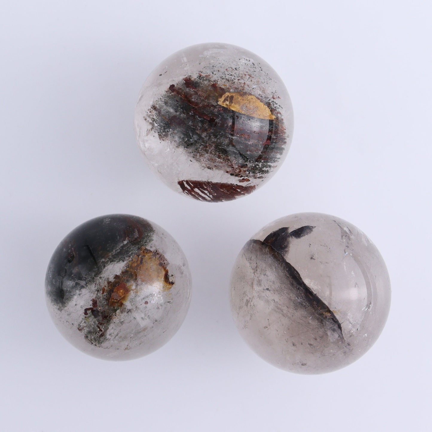 Quartz Spheres Set of 9 - Expert Wholesale and Supplier of Wholesale Crystals & Bulk Gemstones, ["Quartz","Spheres"]