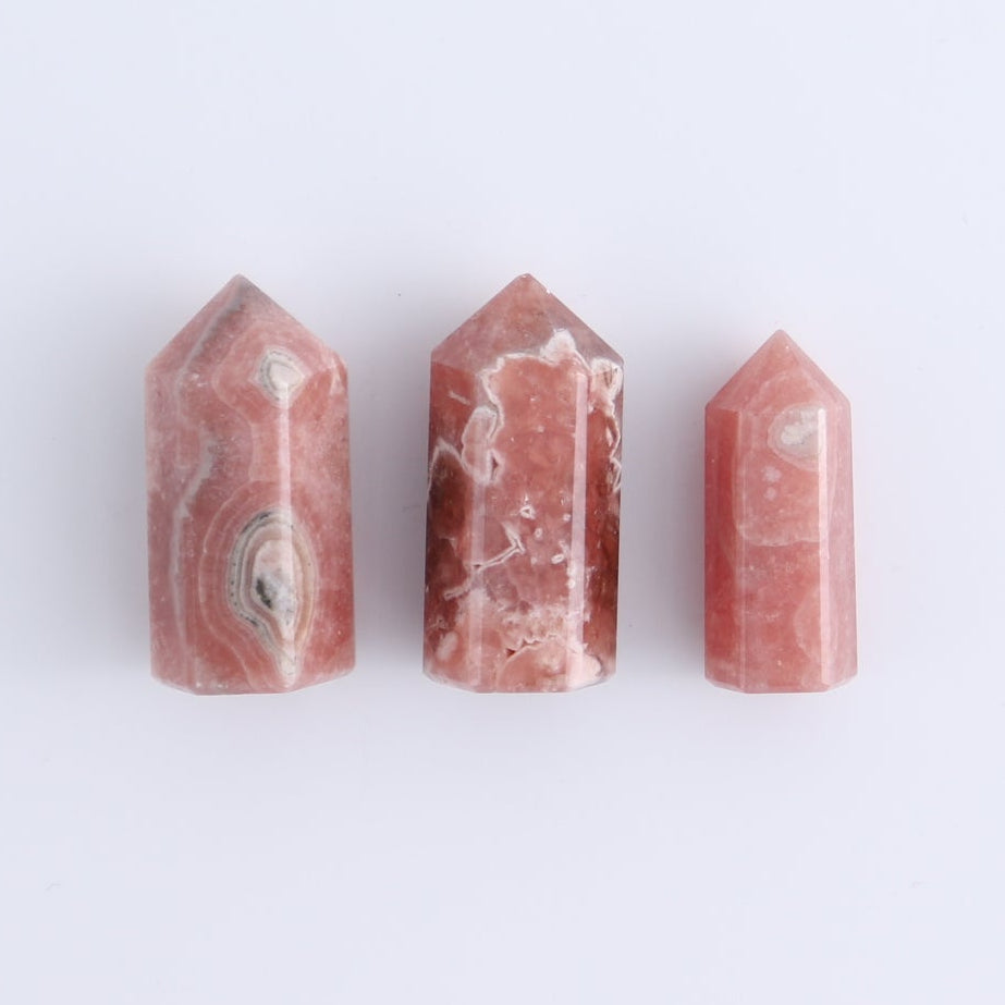 Rhodochrosite Towers Set of 8