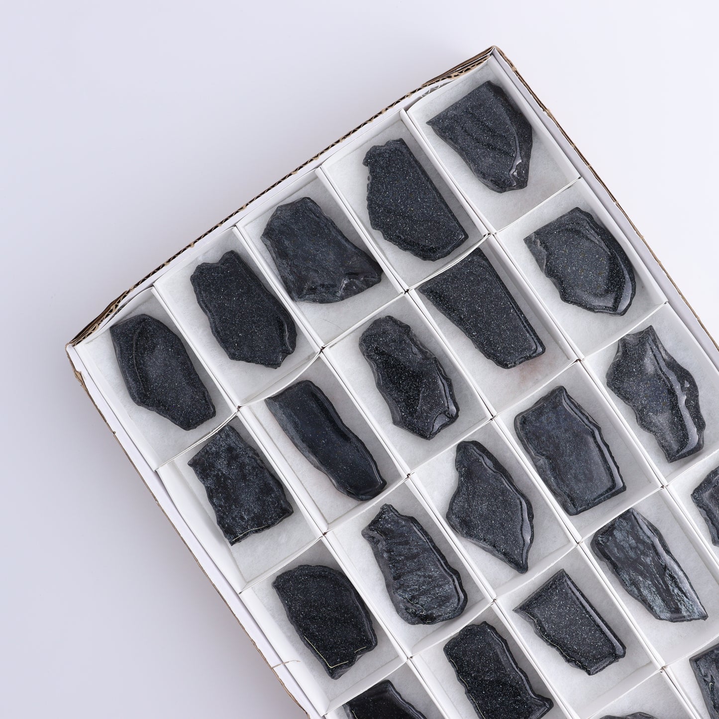 Specularite Flat of 25 - Expert Wholesale and Supplier of Wholesale Crystals & Bulk Gemstones, ["flat","Flats","Specularite","United States"]