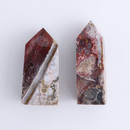 Crazy Lace Agate Towers Set of 8