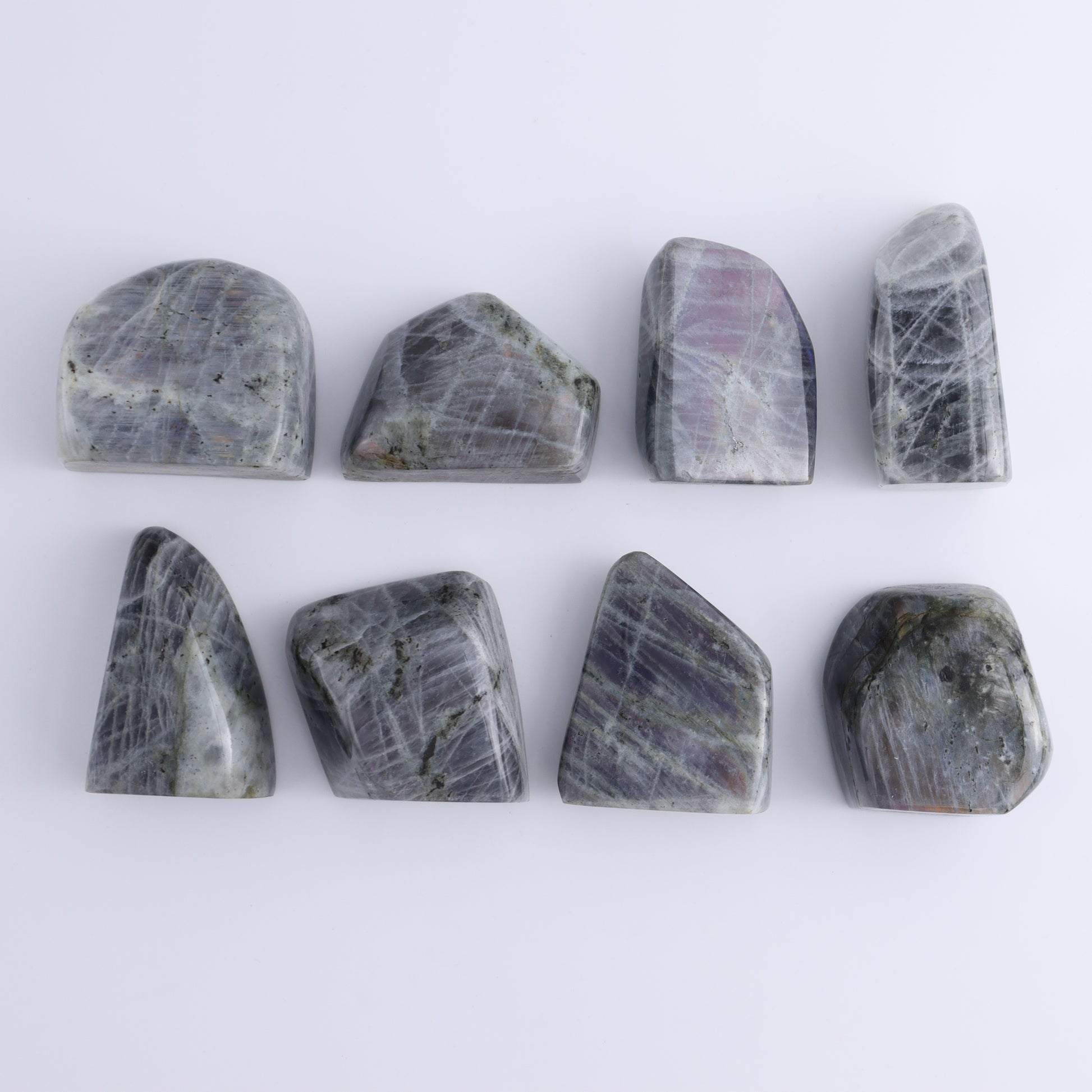 Labradorite Freeform Set of 8 - Expert Wholesale and Supplier of Wholesale Crystals & Bulk Gemstones, ["Freeforms","Labradorite","Madagascar"]