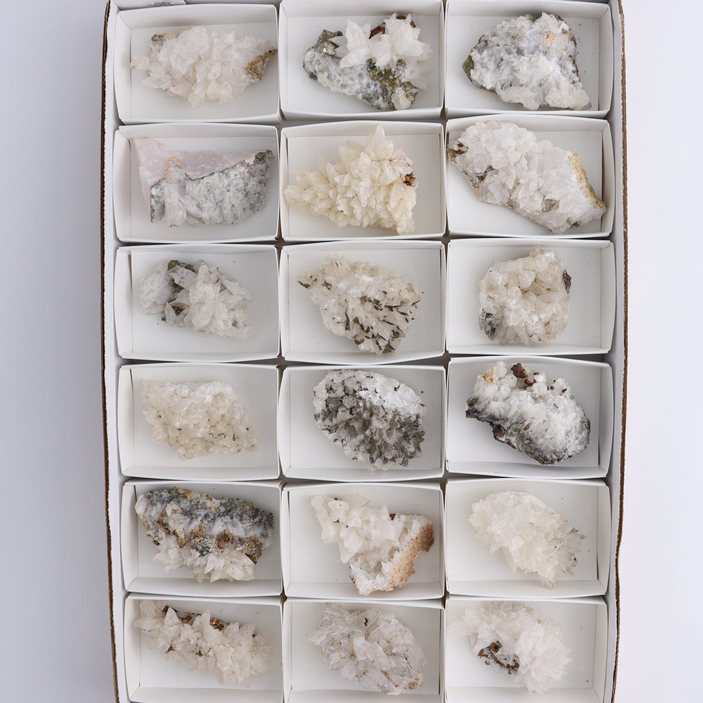 UV Reactive Calcite Flat Set of 18 - Expert Wholesale and Supplier of Wholesale Crystals & Bulk Gemstones, ["Calcite","Freeform","Freeforms","Mexico"]