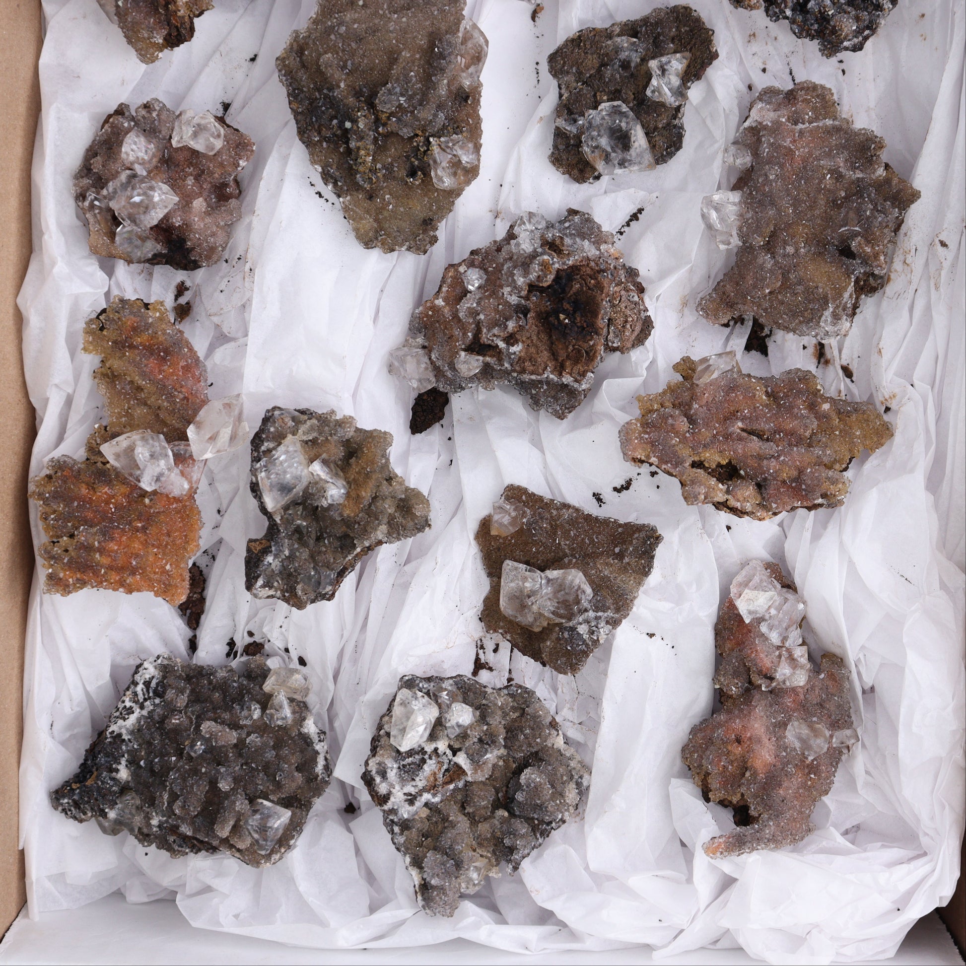 Calcite Clusters from Santa Eulalia Flats - Expert Wholesale and Supplier of Wholesale Crystals & Bulk Gemstones, ["Calcite","Mexico","Santa Eulalia Calcite"]