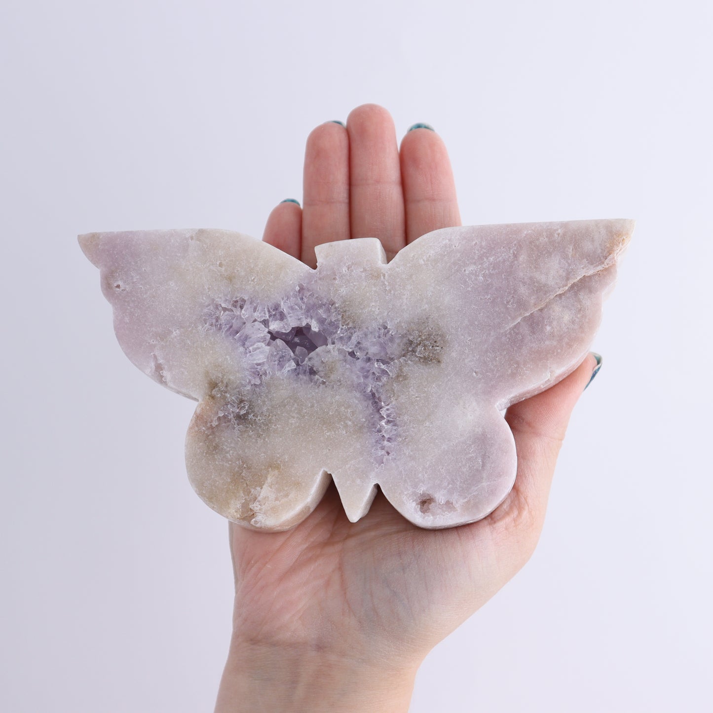 Pink Amethyst Butterflies Set of 2 - Expert Wholesale and Supplier of Wholesale Crystals & Bulk Gemstones, ["Amethyst","Brazil","Butterflies","Pink Amethyst"]