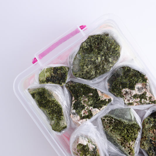 Epidote Flat from Morocco - Expert Wholesale and Supplier of Wholesale Crystals & Bulk Gemstones, ["epidote","Flats","Morocco"]