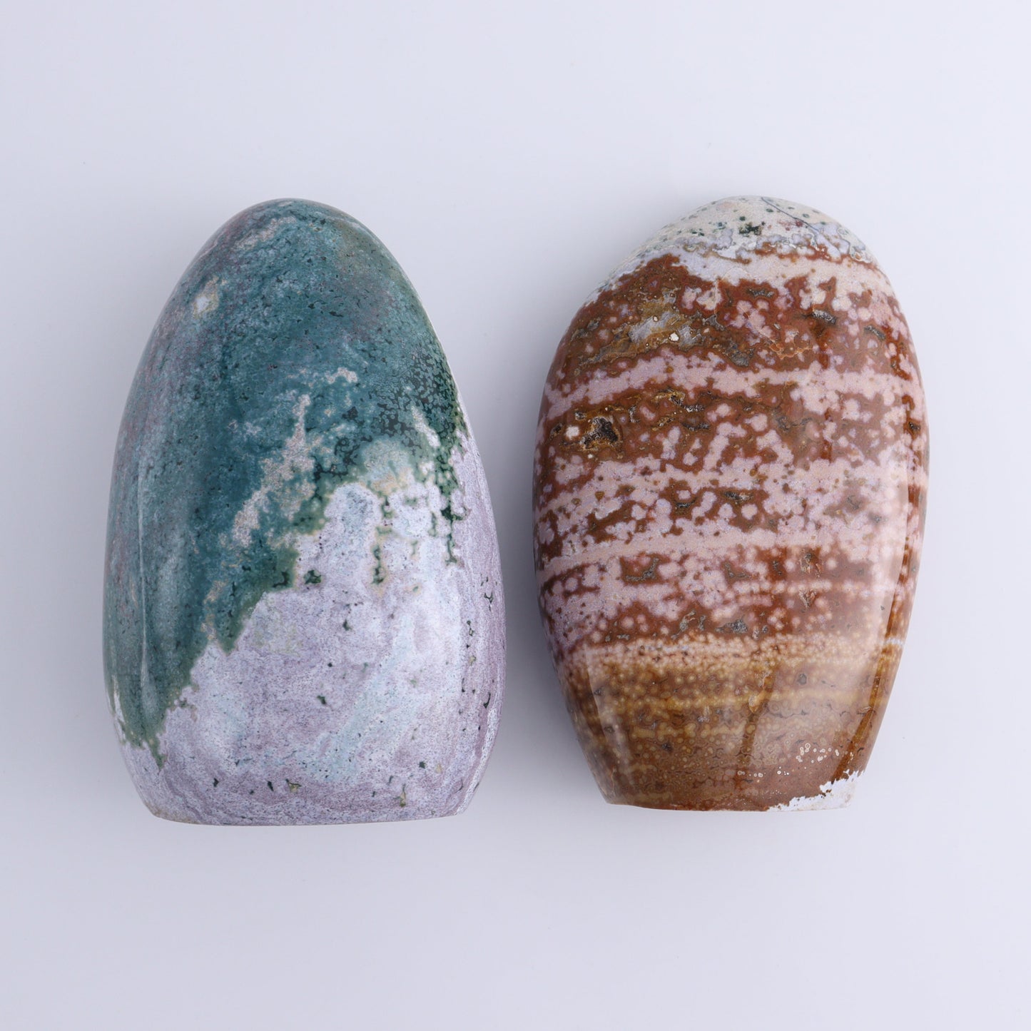 Ocean Jasper Set of 2 - Expert Wholesale and Supplier of Wholesale Crystals & Bulk Gemstones, ["Freeforms","jasper","Ocean Jasper"]