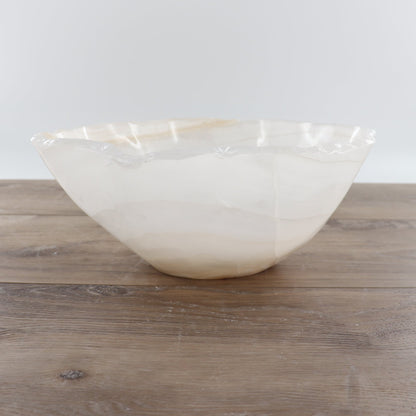 Mexican Onyx/Calcite Bowl 12"