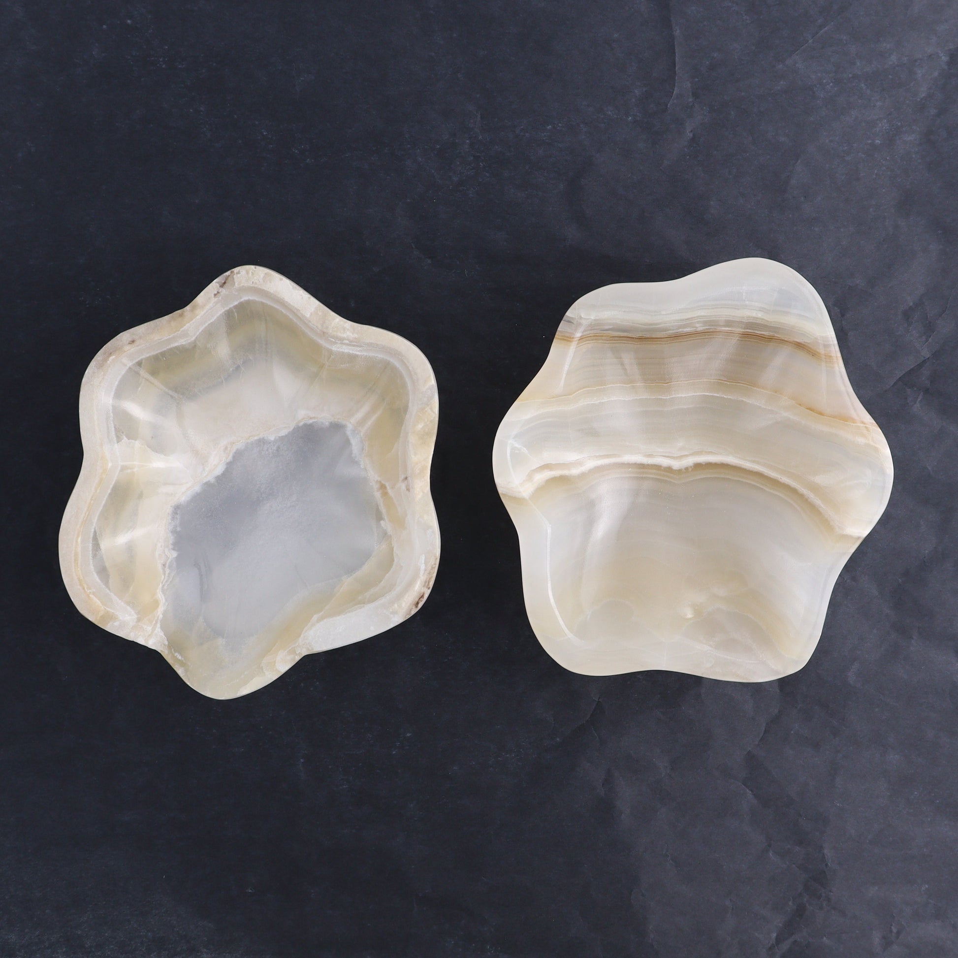 One Mexican Onyx/Calcite White Honey Irregular Bowl - Expert Wholesale and Supplier of Wholesale Crystals & Bulk Gemstones, ["bowl","Bowls","Calcite","Catalog Onyx","Decorative Dish","Mexico","onyx"]