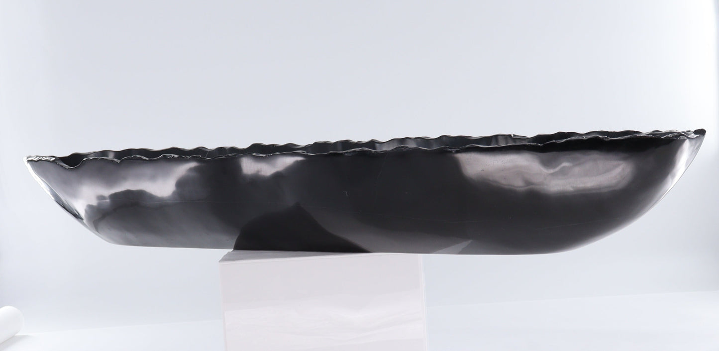Black Marble Canoe Bowl - Expert Wholesale and Supplier of Wholesale Crystals & Bulk Gemstones, ["Black Marble","Bowls","canoe","Marble","Mexico"]