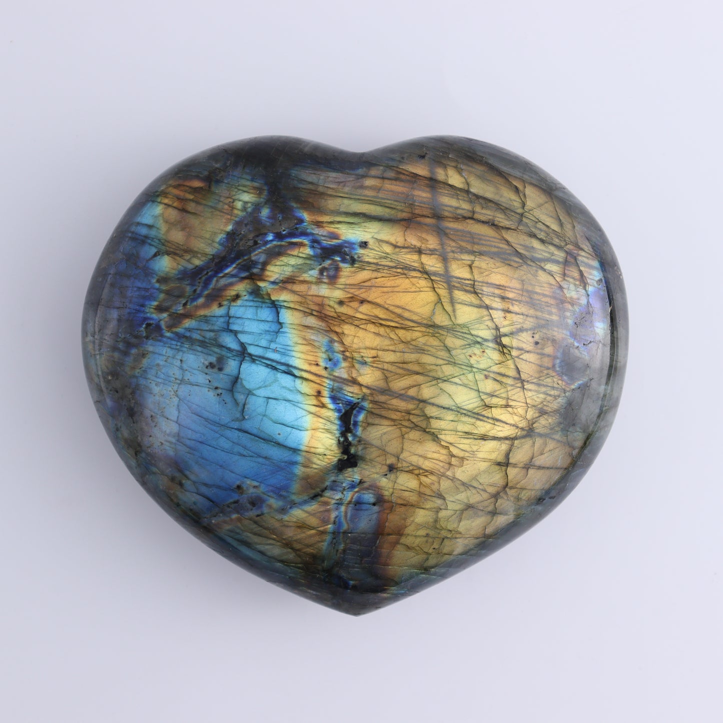 Labradorite Hearts Set of 2 - Expert Wholesale and Supplier of Wholesale Crystals & Bulk Gemstones, ["Hearts","Labradorite","Madagascar"]