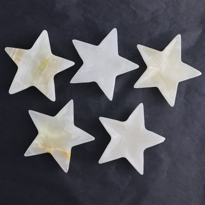 Onyx Star Dish Set of 5 - Expert Wholesale and Supplier of Wholesale Crystals & Bulk Gemstones, ["Catalog Onyx","Mexico","onyx","stars"]