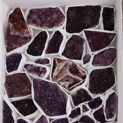 Amethyst Flat of 35 - Expert Wholesale and Supplier of Wholesale Crystals & Bulk Gemstones, ["Amethyst","Clusters","Flats"]