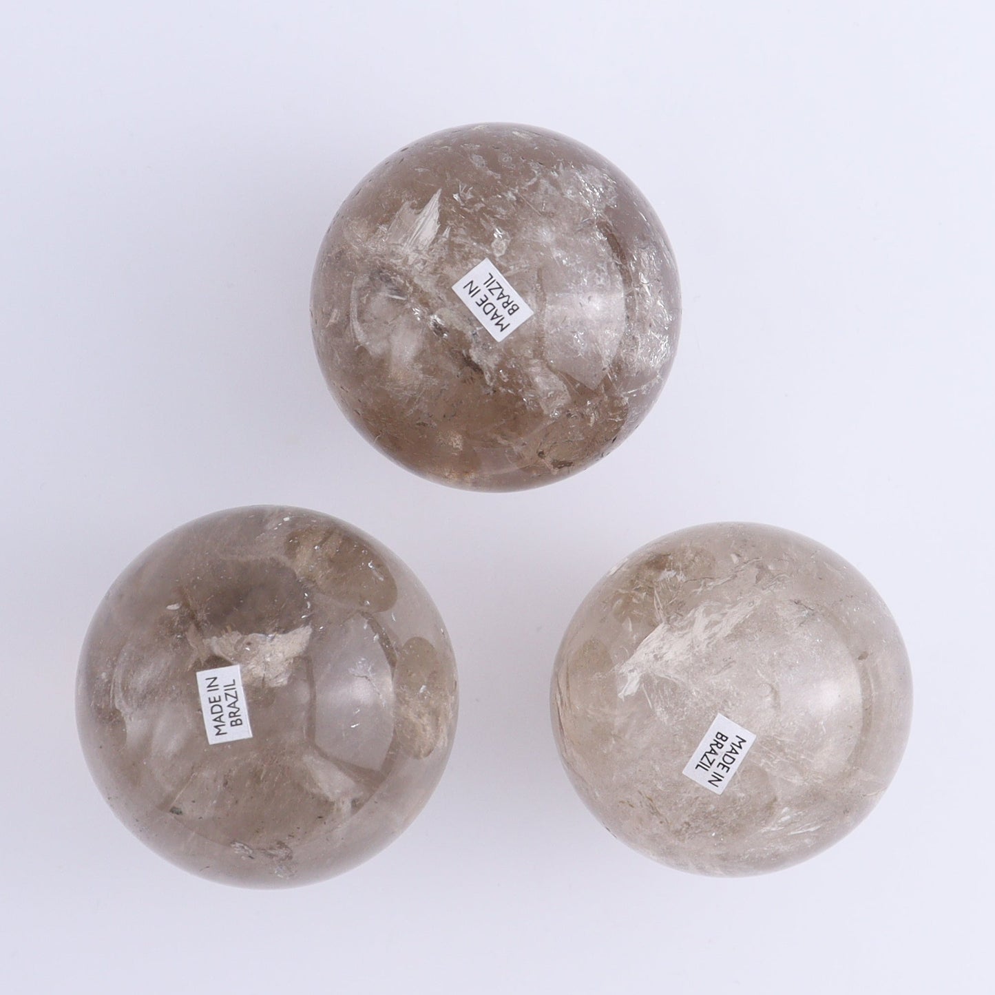 Smoky Quartz Spheres Set of 9 - Expert Wholesale and Supplier of Wholesale Crystals & Bulk Gemstones, ["Quartz","Smoky Quartz","Spheres"]