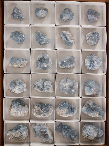 Celestite Clusters Set of 24 - Expert Wholesale and Supplier of Wholesale Crystals & Bulk Gemstones, []