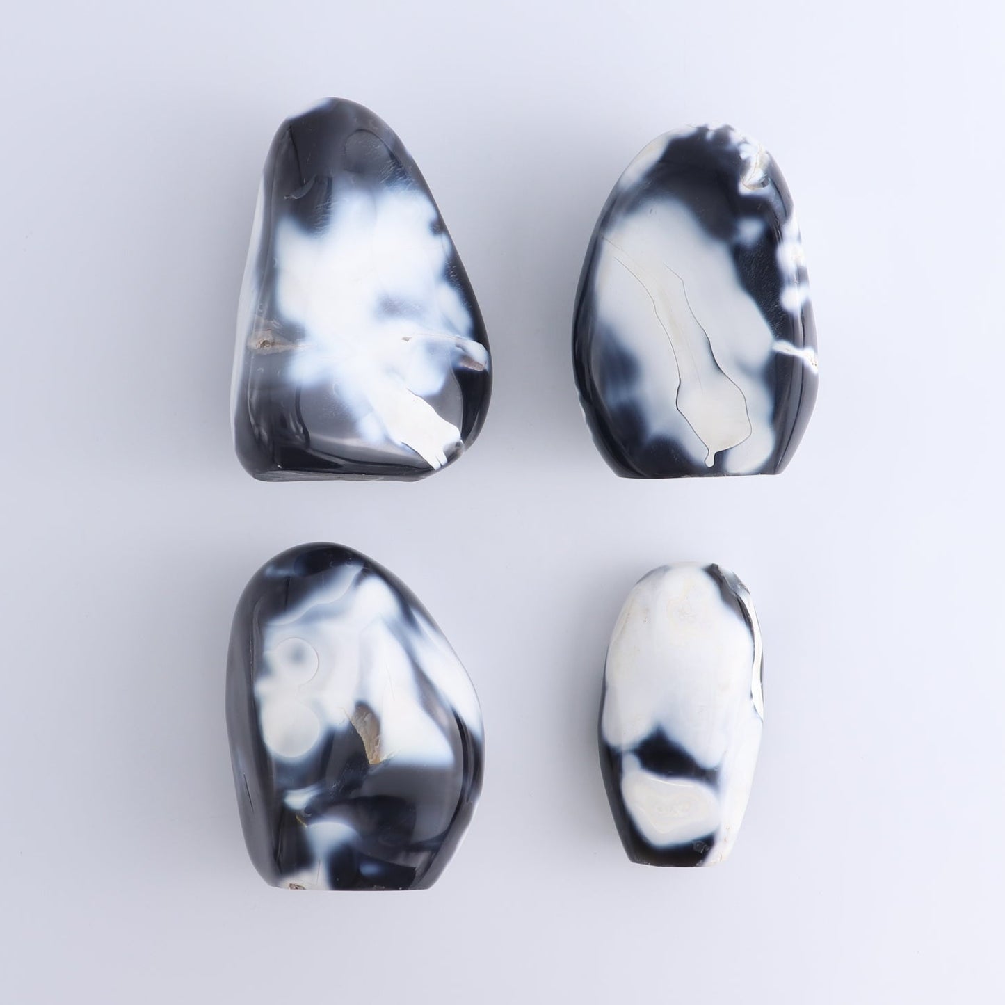 Orca Agate Freeform Set of 4