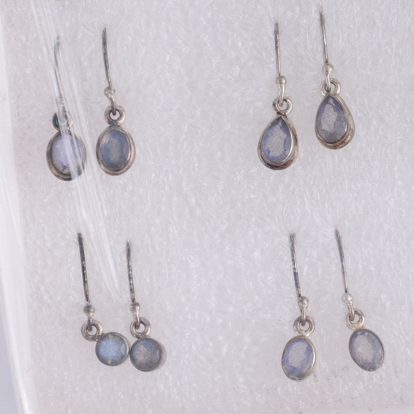 Labradorite Earrings Pairs of 9 - Expert Wholesale and Supplier of Wholesale Crystals & Bulk Gemstones, ["close_50","earrings","India","Labradorite","sterling silver"]