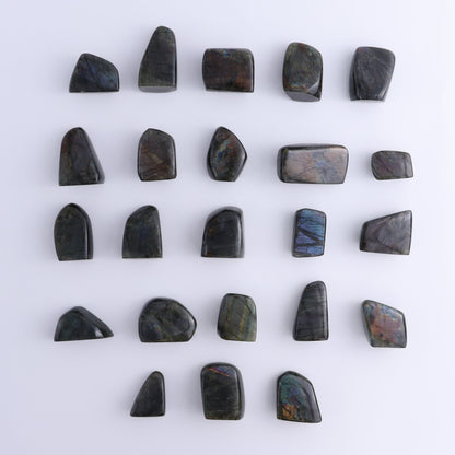 Labradorite Freeform Set of 23 - Expert Wholesale and Supplier of Wholesale Crystals & Bulk Gemstones, ["Freeforms","Labradorite","Madagascar"]