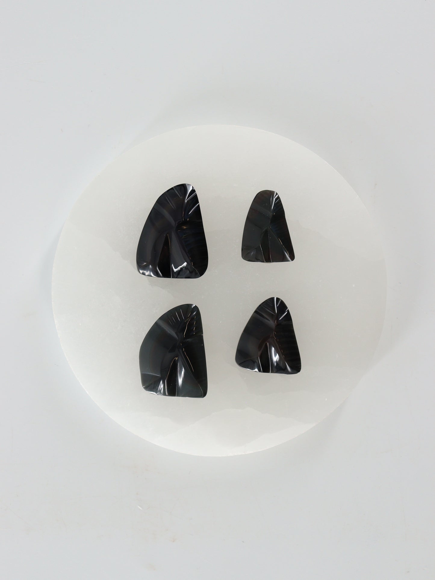 Rainbow Obsidian Carvings Set of 4