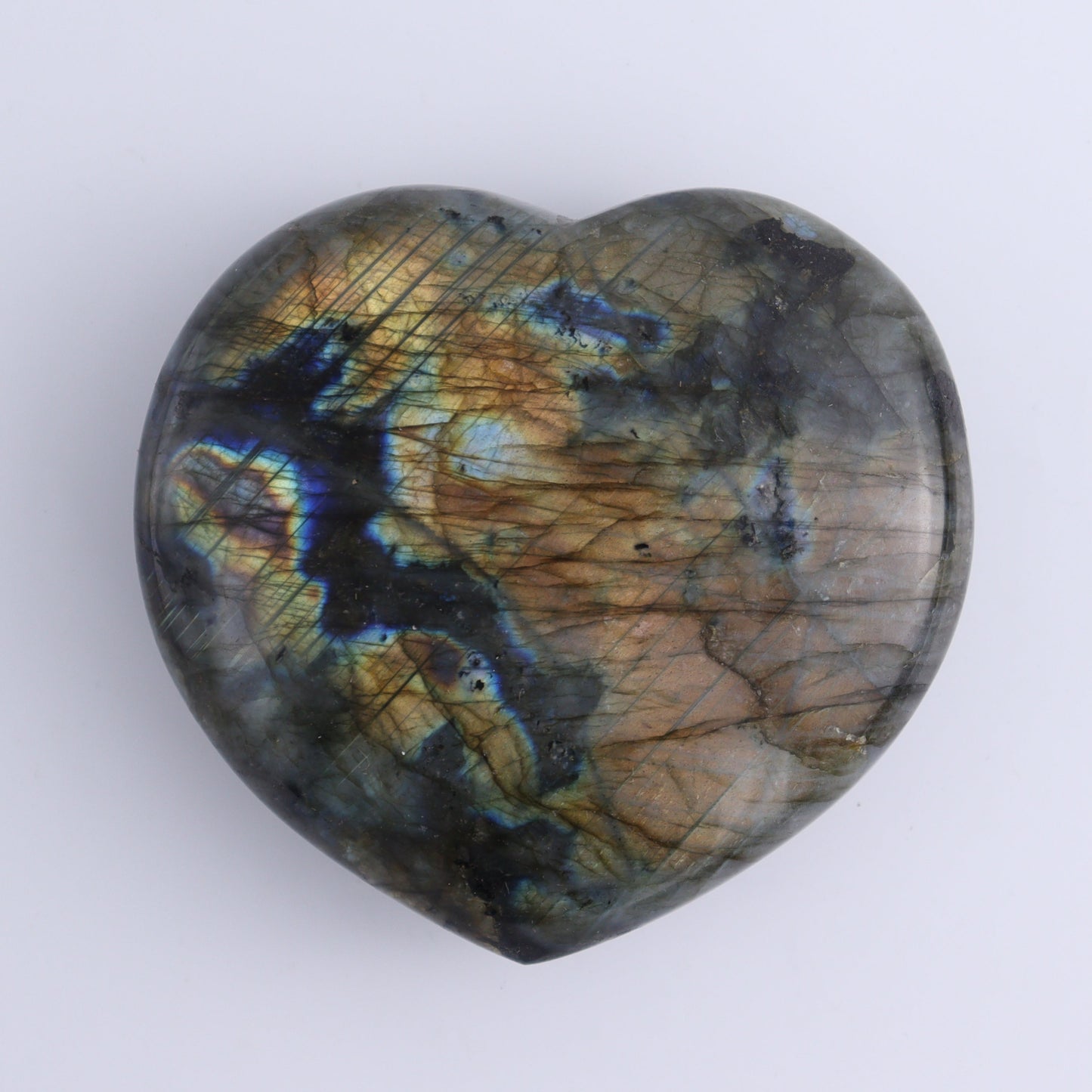 Labradorite Hearts Set of 2 - Expert Wholesale and Supplier of Wholesale Crystals & Bulk Gemstones, ["Hearts","Labradorite","Madagascar"]