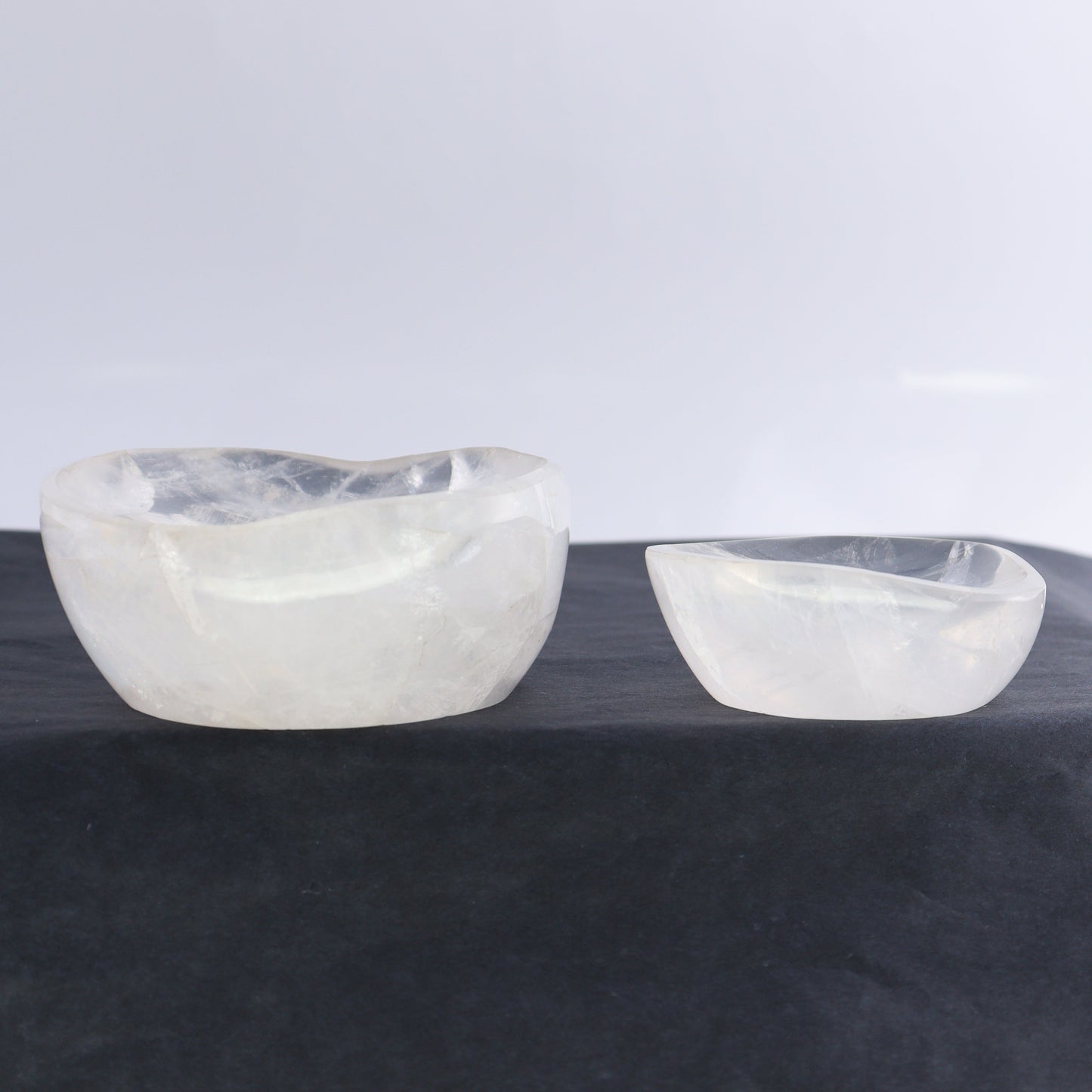 Clear Quartz Bowls Set of 6 - Expert Wholesale and Supplier of Wholesale Crystals & Bulk Gemstones, ["Bowls","Clear Quartz","Madagascar","Quartz"]